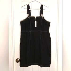 denim overall dress Soncy